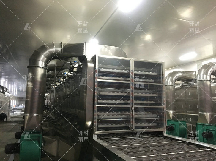 方便粉丝机出产线封关式运行，结构设计合理