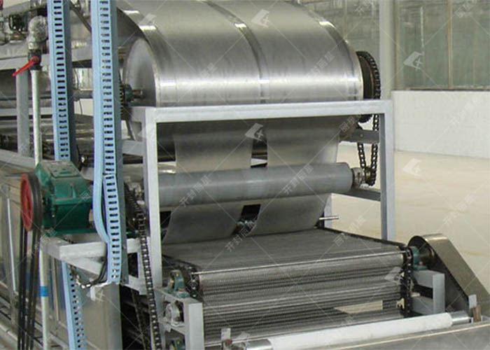 红薯粉皮自动化出产：从调浆到烘干的全流程